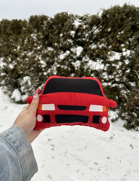 Mała poduszka Mitsubishi Lancer Evo VI- Red